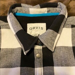 Black and white winter flannel